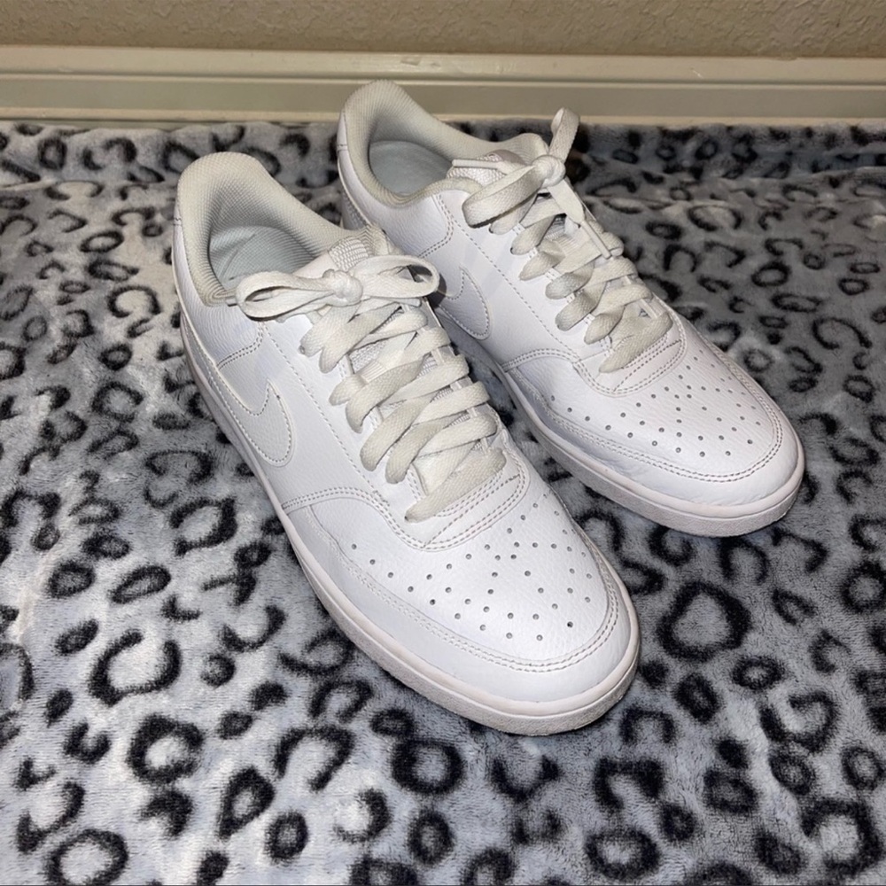 Nike Court Vision Low All White Size 10